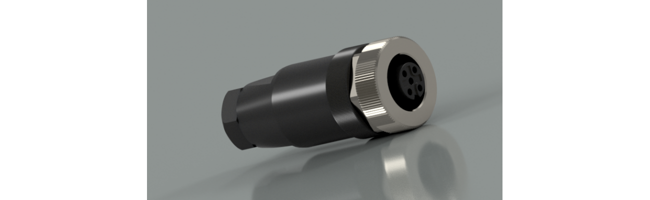 M12 Male to Female Y Distributor